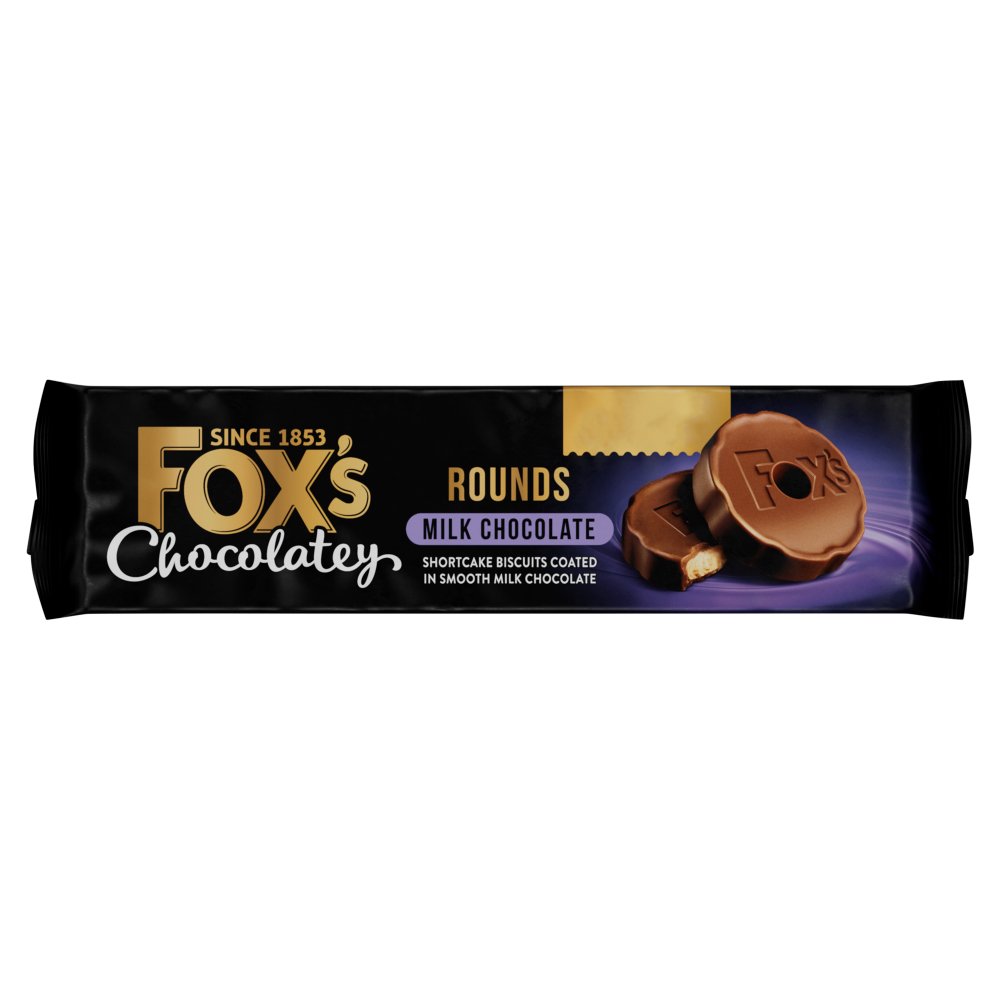 Foxs Chocolatey Shortcake Rounds 117g PMP pack shot