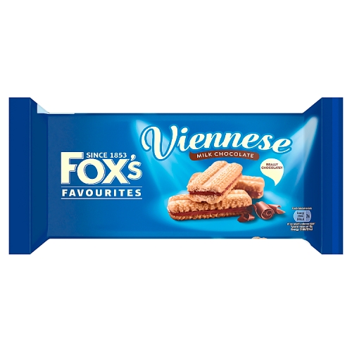 Foxs Viennese Chocolate Sandwich 120g pack shot
