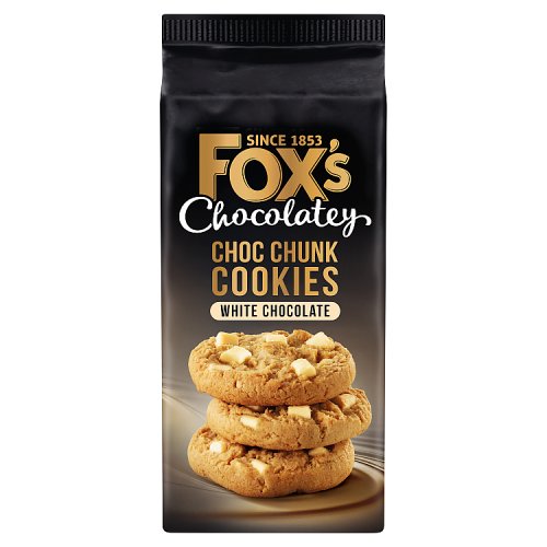 Foxs Chunkie Cookies White Chocolate 180g (E) pack shot
