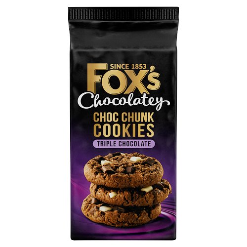 Foxs Triple Choc Cookies 180g pack shot