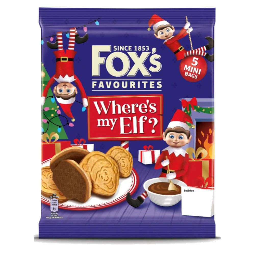 Foxs Favourites Wheres My Elf? 100g pack shot