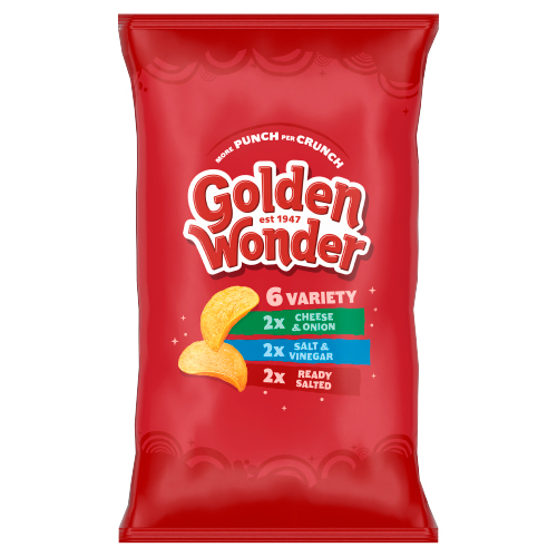 Golden Wonder Variety 6pk (6 x 25g) pack shot