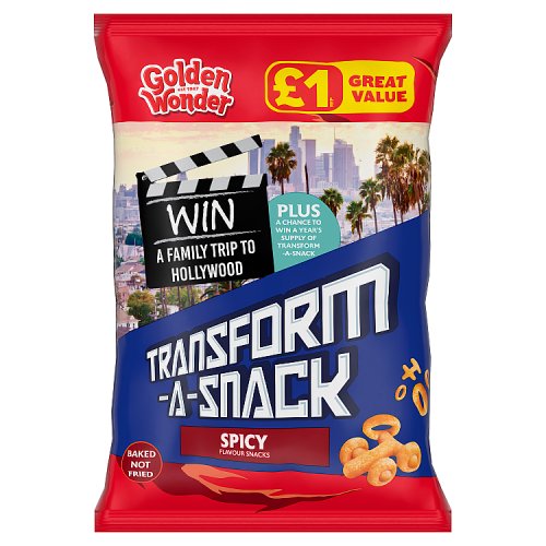 Transform A Snack Spicy PM £1 56g pack shot