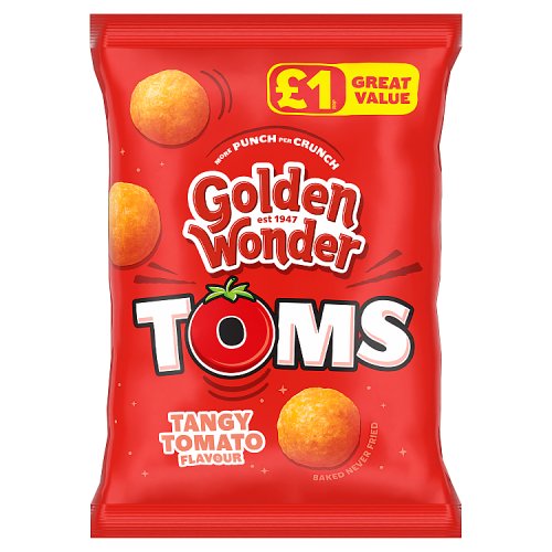 Golden Wonder Tangy Toms PM £1 63g pack shot