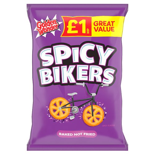 Golden Wonder Spicy Bikers PM £1 50g pack shot