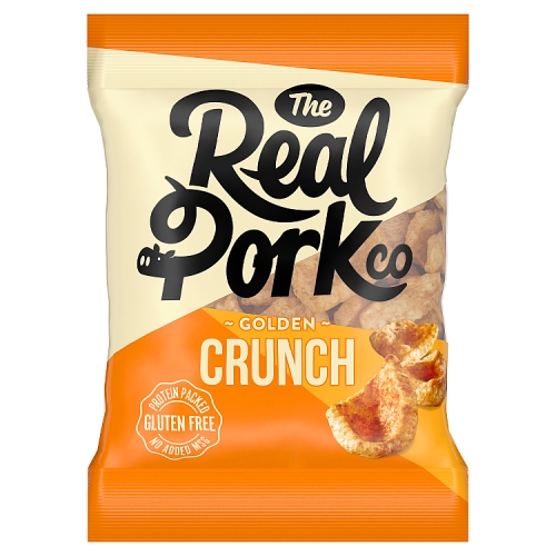 Real Pork Co Hand Cooked Golden Crunch 25g pack shot