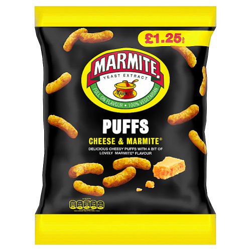 Marmite Puffs PM £1.25 60g pack shot