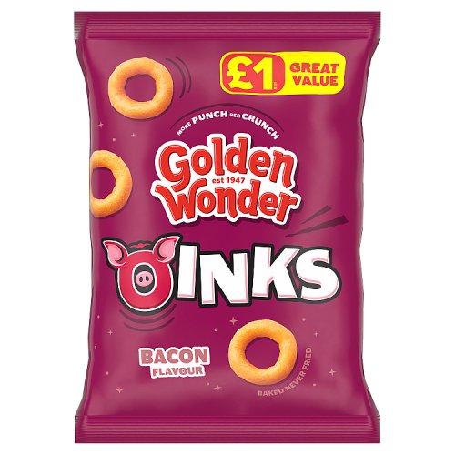 Golden Wonder Oinks PM £1 46g pack shot