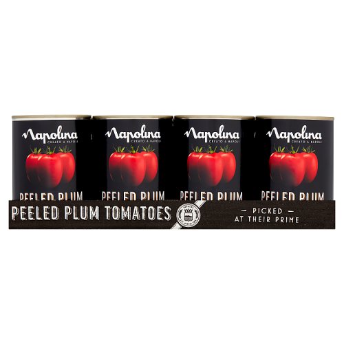 Napolina Peeled Plum Tomatoes 400g pack shot