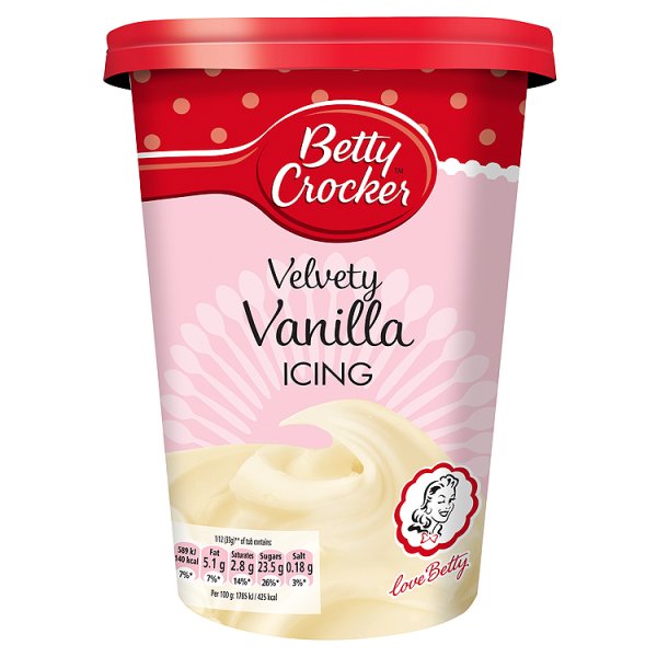 Betty Crocker Vanilla Icing 400g pack shot