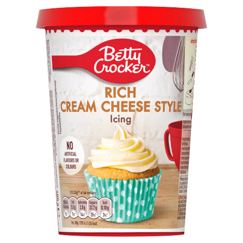 Betty Crocker Cream Cheese Icing 400g pack shot