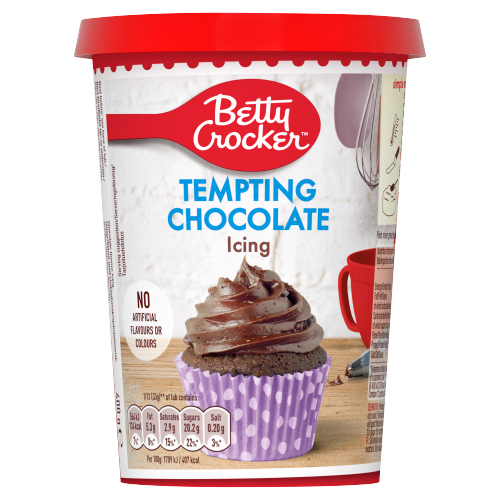Betty Crocker Tempting Chocolate Icing 400g pack shot