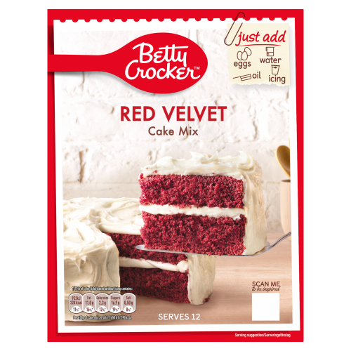 Betty Crocker Red Velvet Cake Mix 425g pack shot