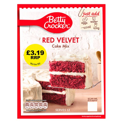 Betty Crocker Red Velvet PM £3.19 425g pack shot