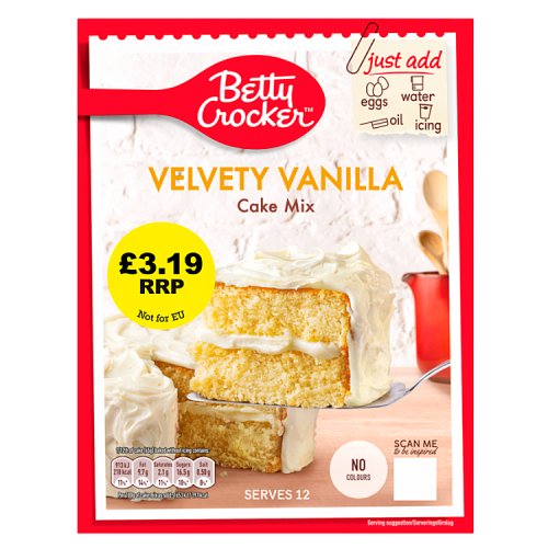 Betty Crocker Vanilla PM £3.19 425g pack shot