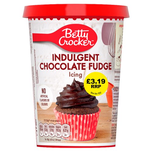 Betty Crocker Choc Fudge Icing PM £3.19 400g pack shot