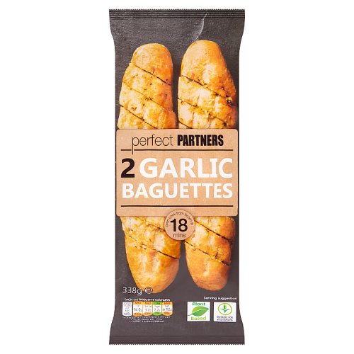 Perfect Partners 2 Garlic Baguettes 310g pack shot