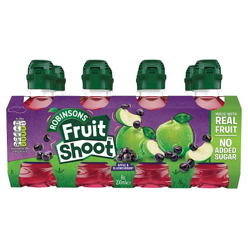 Robinsons Fruit Shoot Apple & Blackcurrant NAS 8pk (8 x 200ml) pack shot