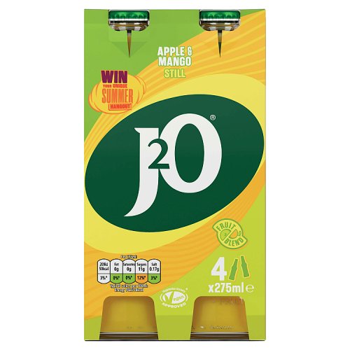 J2O Apple & Mango Glass 4pk (4 x 275ml) pack shot