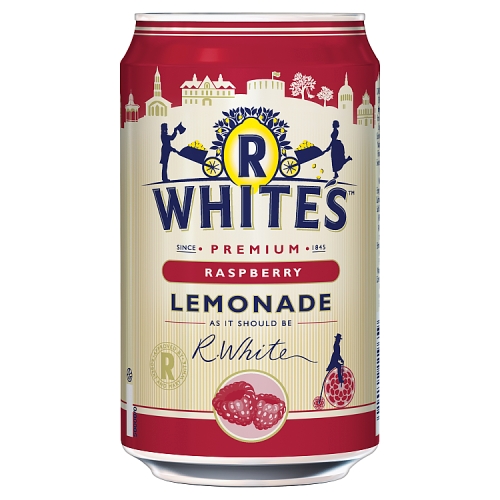 R Whites Raspberry Lemonade 330ml pack shot
