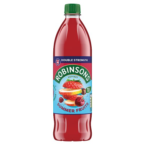 Robinsons Double Strength NAS Summer Fruit Squash PET 1Ltr pack shot