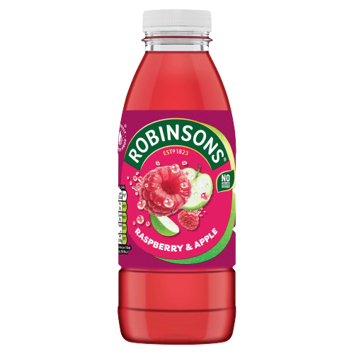 Robs Raspberry & Apple Ready To Drink 500ml pack shot