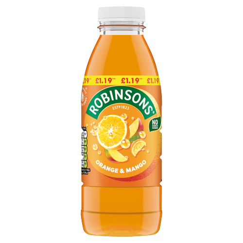 Robs Orange/Mango Ready To Drink 500ml PMP pack shot