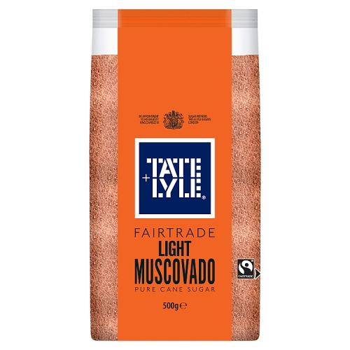 Tate & Lyle Fairtrade Muscovado Light 500g pack shot
