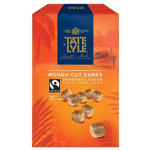 Tate & Lyle Demerara Rough Sugar Cubes 1kg pack shot