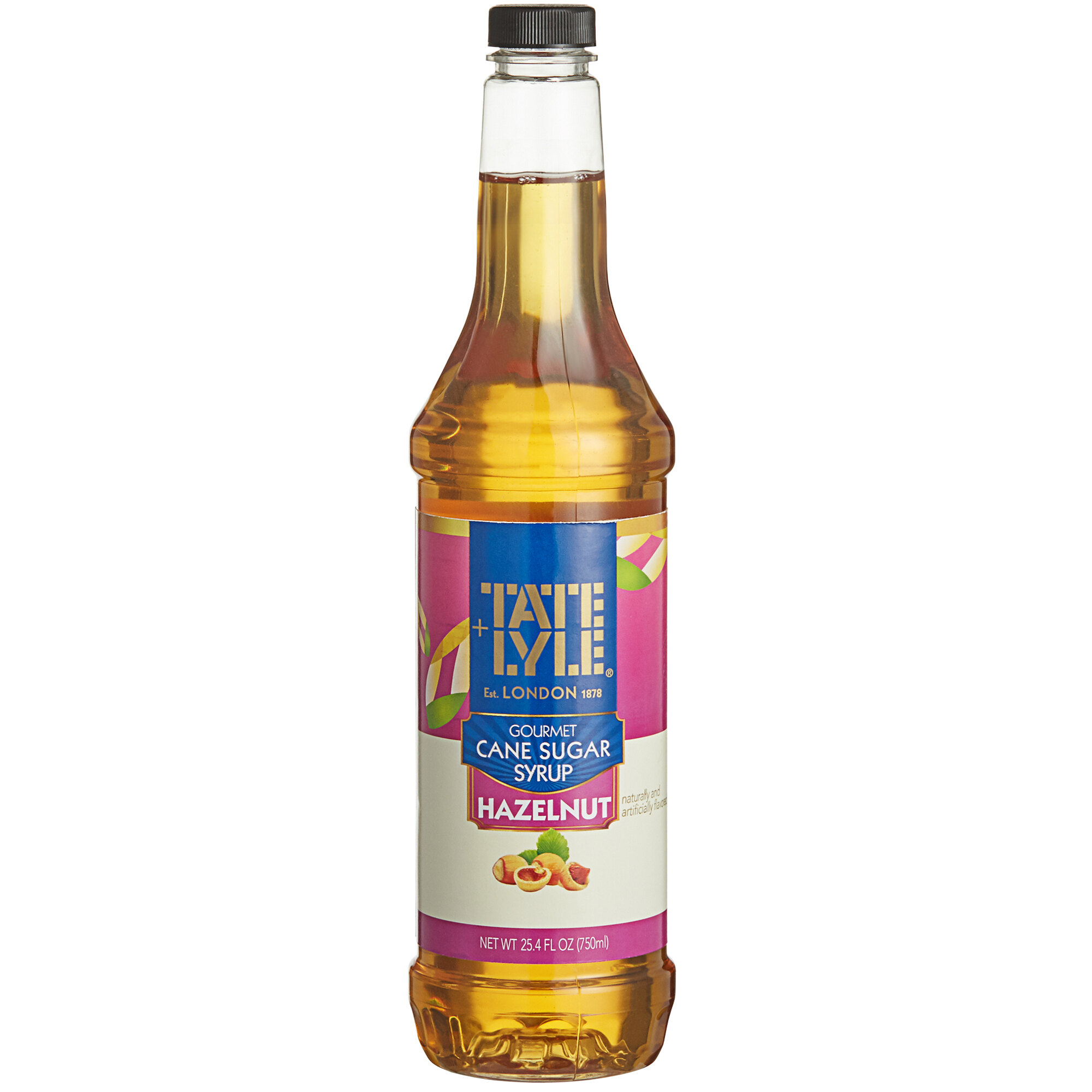 Tate & Lyle Sugar Hazelnut Syrup Bottle 750ml pack shot