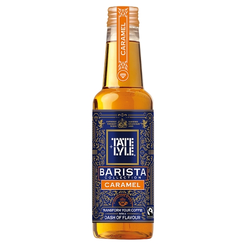 Tate & Lyle Barista Caramel Syrup for Coffee 250ml pack shot
