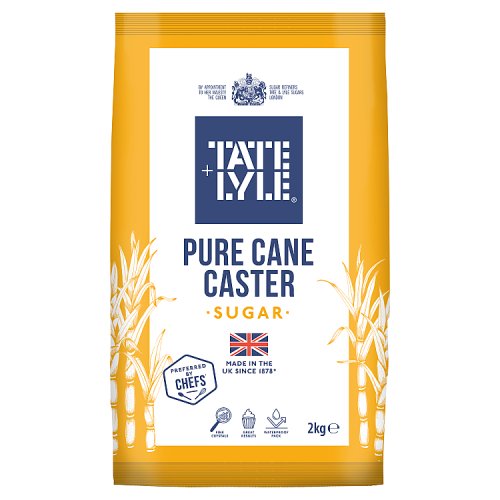 Tate & Lyle Caster Baking Sugar 2kg pack shot