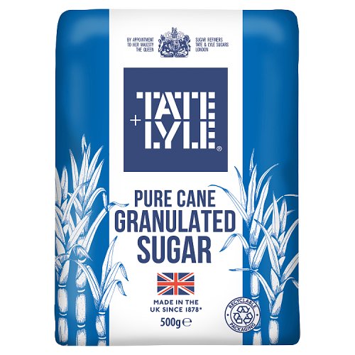 Tate & Lyle Pure Cane Granulated Sugar 500g pack shot