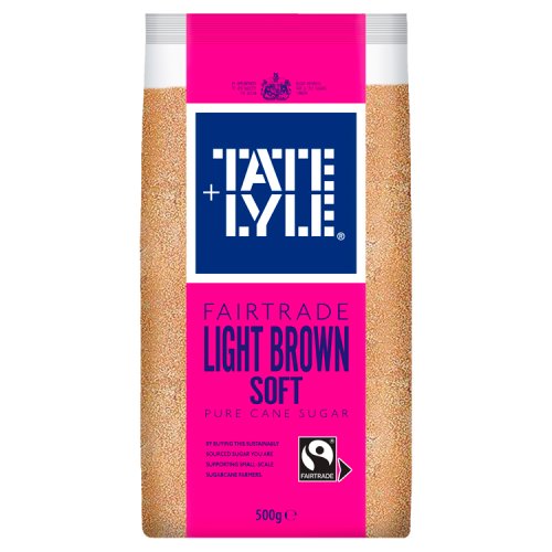 Tate & Lyle Light Brown Soft Sugar 500g pack shot