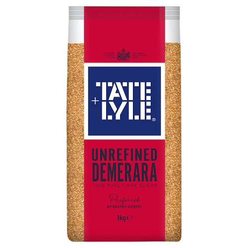 Tate & Lyle Unrefined Demerara Sugar 3kg pack shot