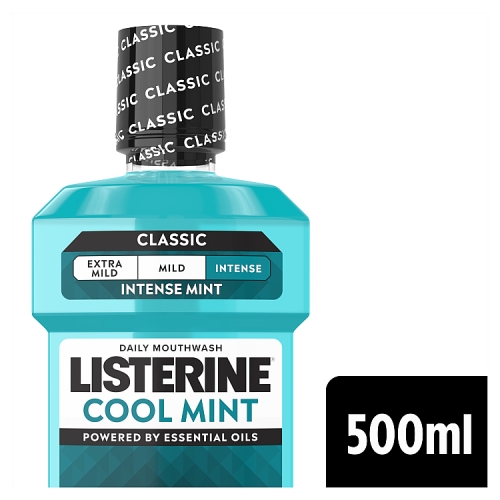 Listerine Coolmint Mouthwash 500ml pack shot