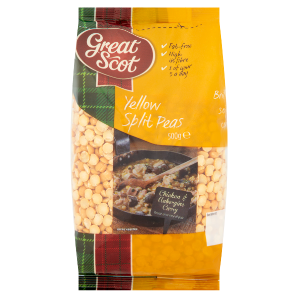 Gt Scot Yellow Split Peas 500g pack shot