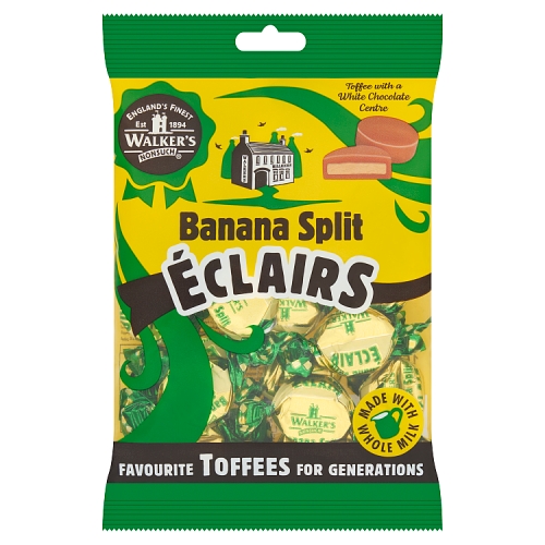 Walkers Nonsuch Banana Split Eclairs Bag 150g pack shot