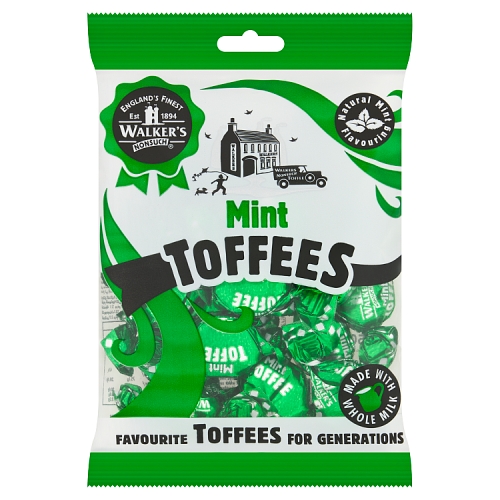 Walkers Nonsuch Mint Toffees Bag 150g pack shot