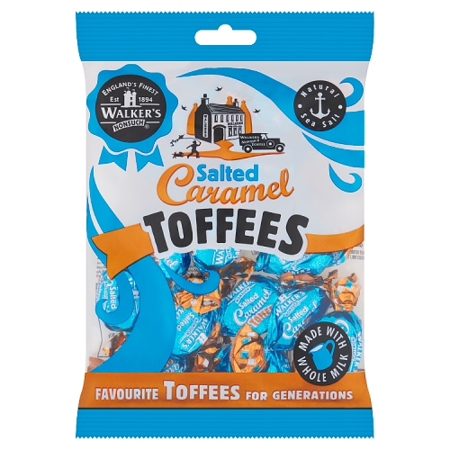 Walkers Nonsuch Salted Caramel Toffees Bag 150g pack shot