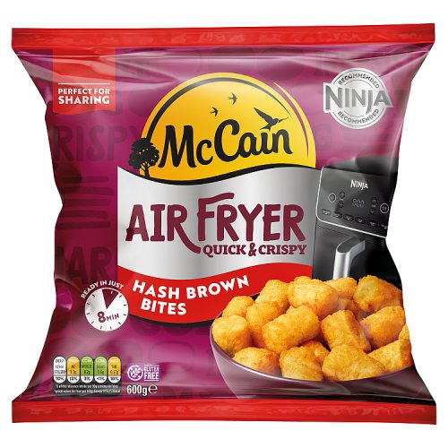 McCain Air Fryer Hash Brown Bites 600g pack shot