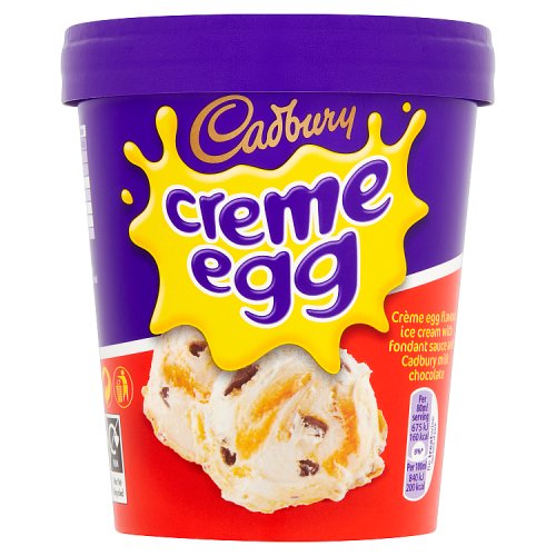 Cadbury Creme Egg Ice Cream Tub 480ml pack shot
