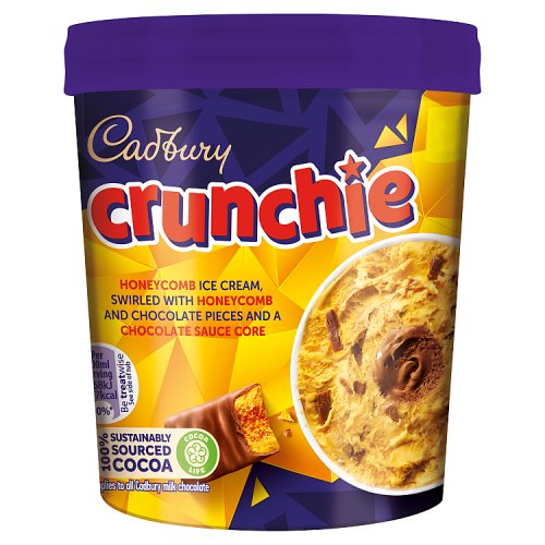 Cadbury Crunchie Tub 425ml pack shot