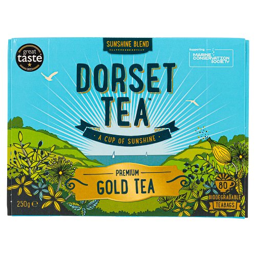 Dorset Tea Sunshine Blend Teabags 80s pack shot