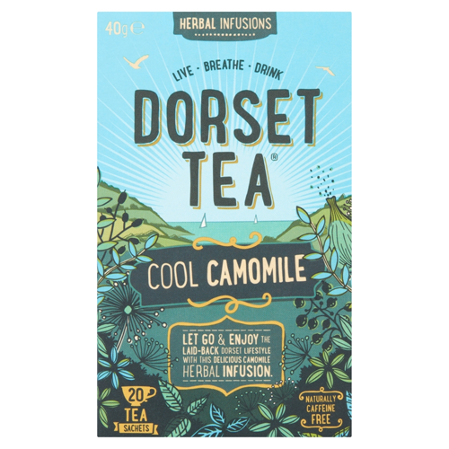 Dorset Tea Cool Camomile Tea Bags 20s pack shot