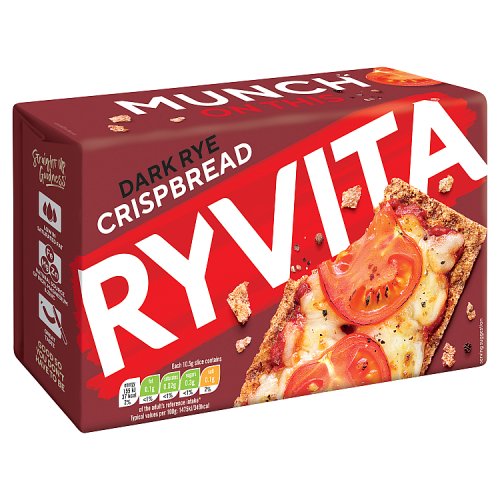 Ryvita Dark Rye Crunchy Rye Breads 250g pack shot