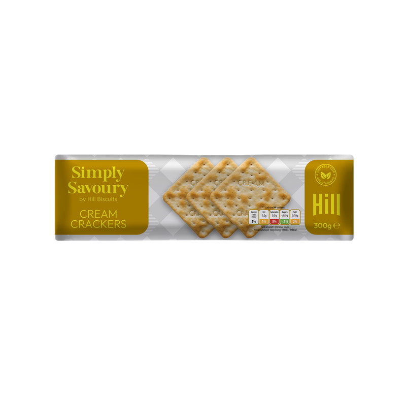 Simply Savoury Cream Cracker 300g pack shot