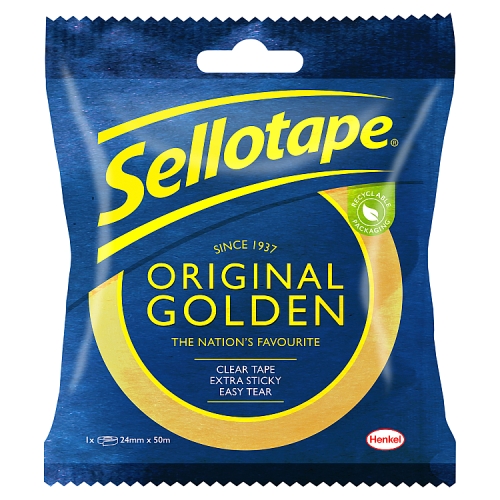 Sellotape Gold 24mm x 50mm pack shot
