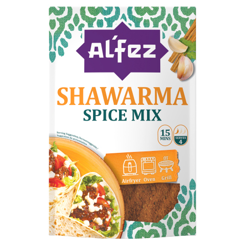 Alfez Shawarma Spice Mix 25g pack shot