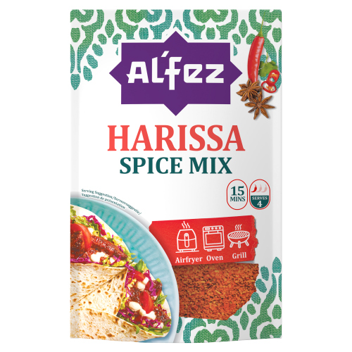 Alfez Harissa Spice Mix 25g pack shot